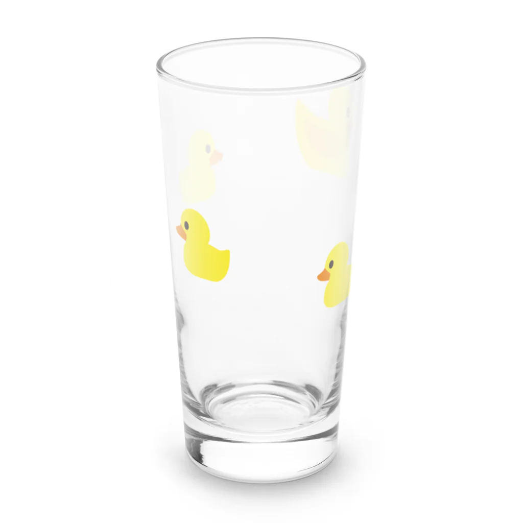 Courage Story ストアのあひる親子 Long Sized Water Glass :right