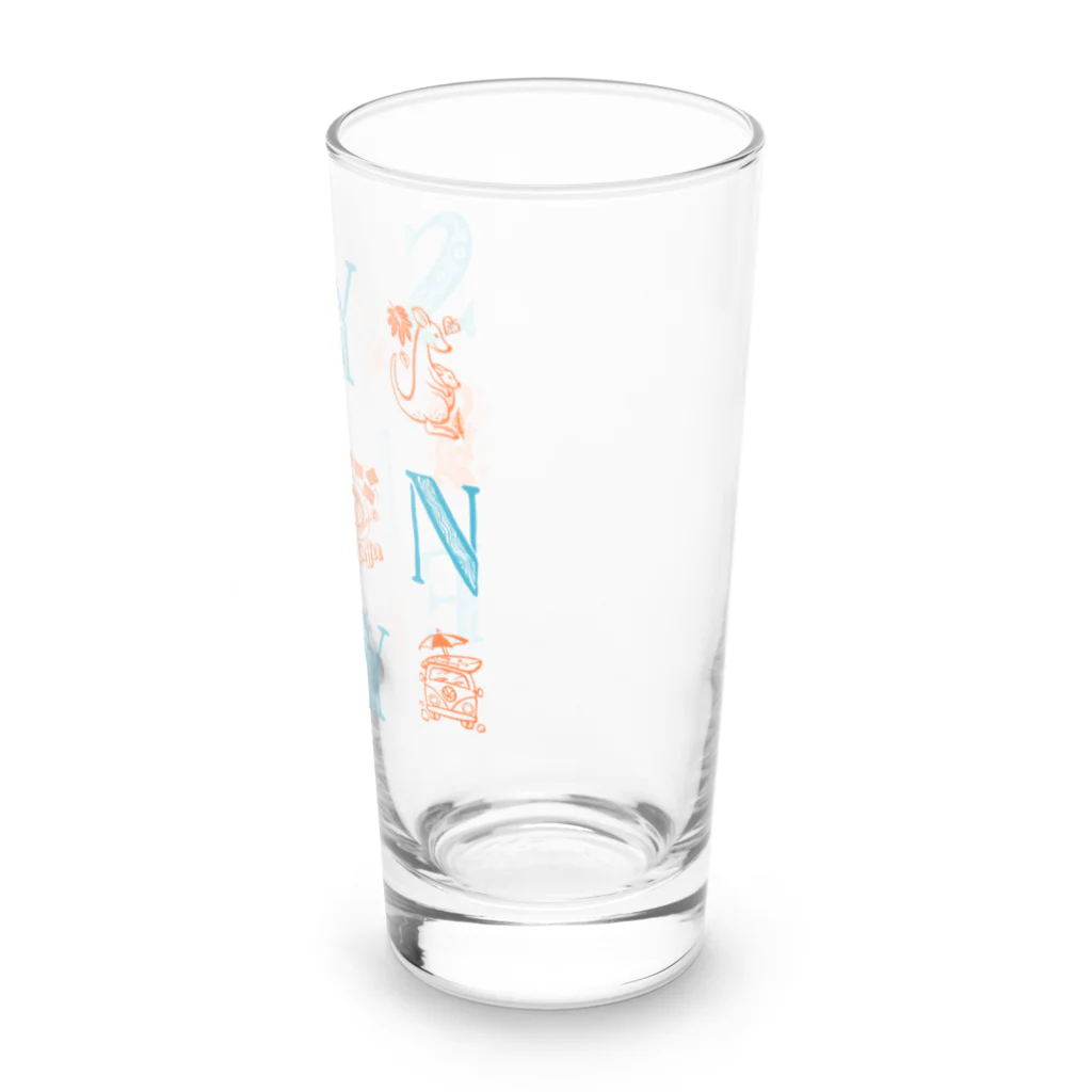 IZANAMI by Akane Yabushitaの🌍 世界のまち 🇦🇺 オーストラリア・シドニー (オレンジ) Long Sized Water Glass :right