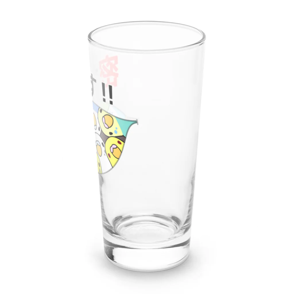 まめるりはことりの密です！セキセイインコさん【まめるりはことり】 Long Sized Water Glass :right