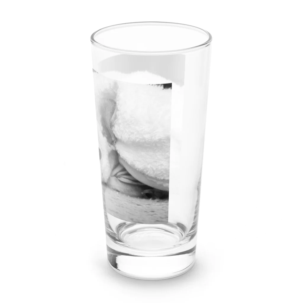 akane_art（茜音工房）のモノクロチワワ（アンニュイ1） Long Sized Water Glass :right