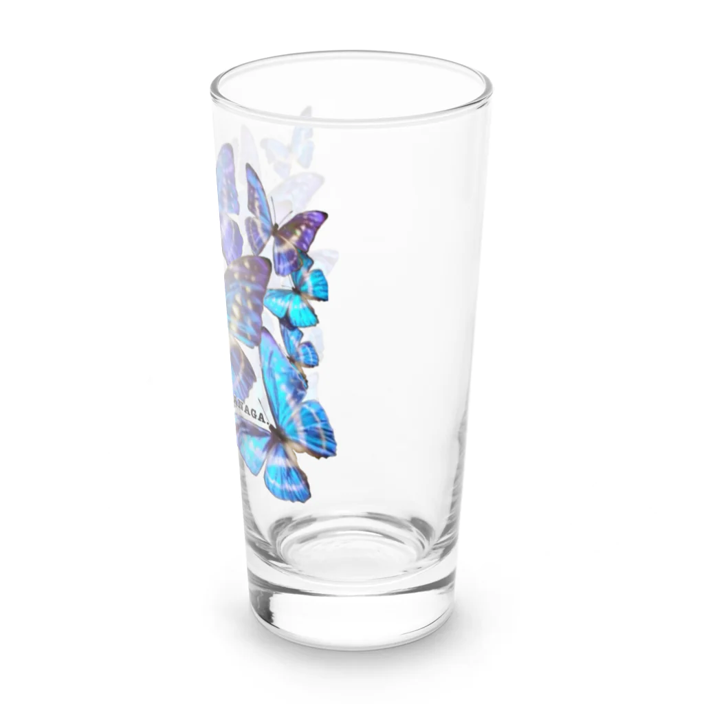 MASANAGA-zenshowのBlue butterfly🦋 Long Sized Water Glass :right