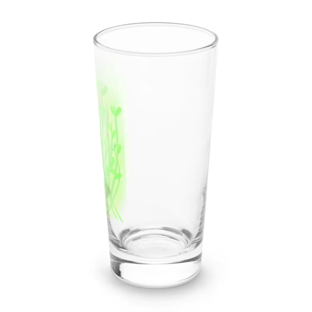 Lily bird（リリーバード）の豆苗まみれのセキセイちゃん Long Sized Water Glass :right