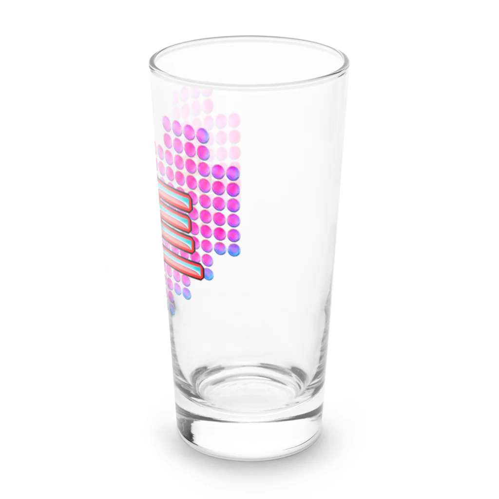 LalaHangeulの하트(ハート)  ピンクドット Long Sized Water Glass :right