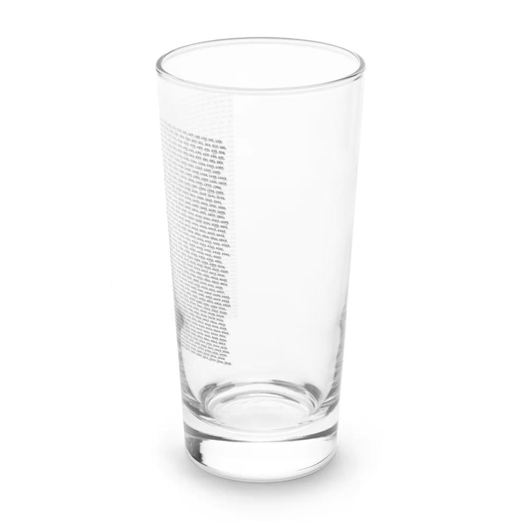 かまやんのプログラミングなお店の素数 Long Sized Water Glass :right