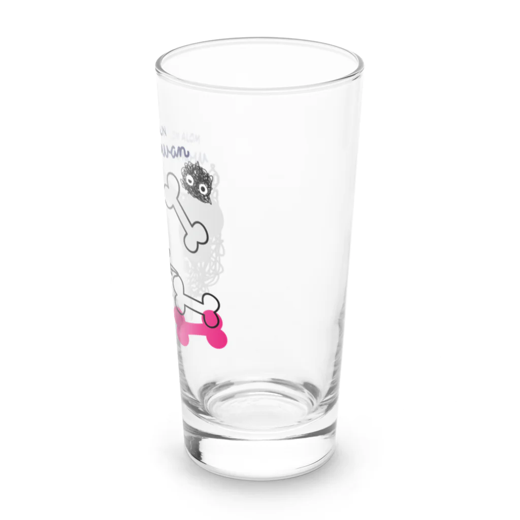 イラスト MONYAAT のCT107 もじゃもじゃ★ぱっふん*wanwanwanA Long Sized Water Glass :right