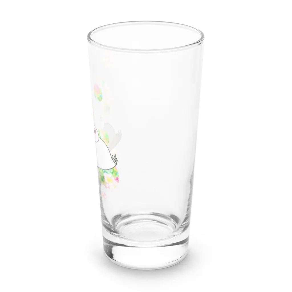 Lily bird（リリーバード）のとろける文鳥ず Long Sized Water Glass :right