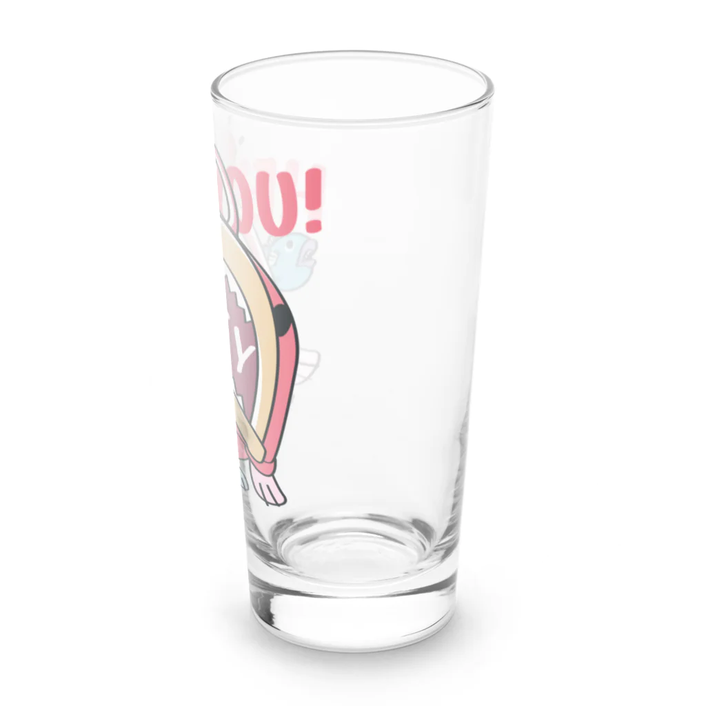 イラスト MONYAAT のHEY YOU!*釣れたかもA* Long Sized Water Glass :right