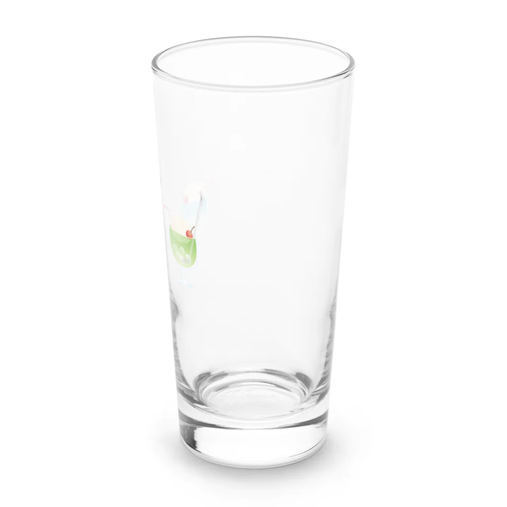 みけんこの三色クリームソーダ Long Sized Water Glass :right