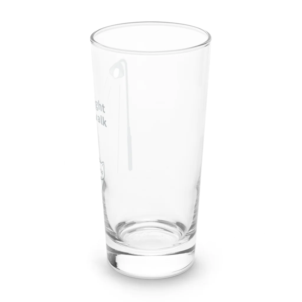 ハナのお店の夜の散歩（白猫） Long Sized Water Glass :right