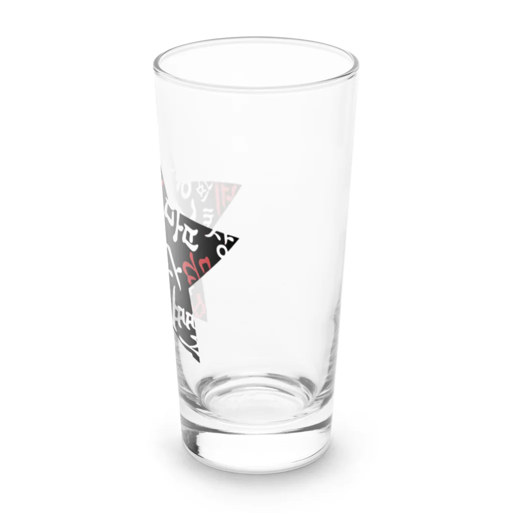 LalaHangeulのハングルスター　Black&White Long Sized Water Glass :right