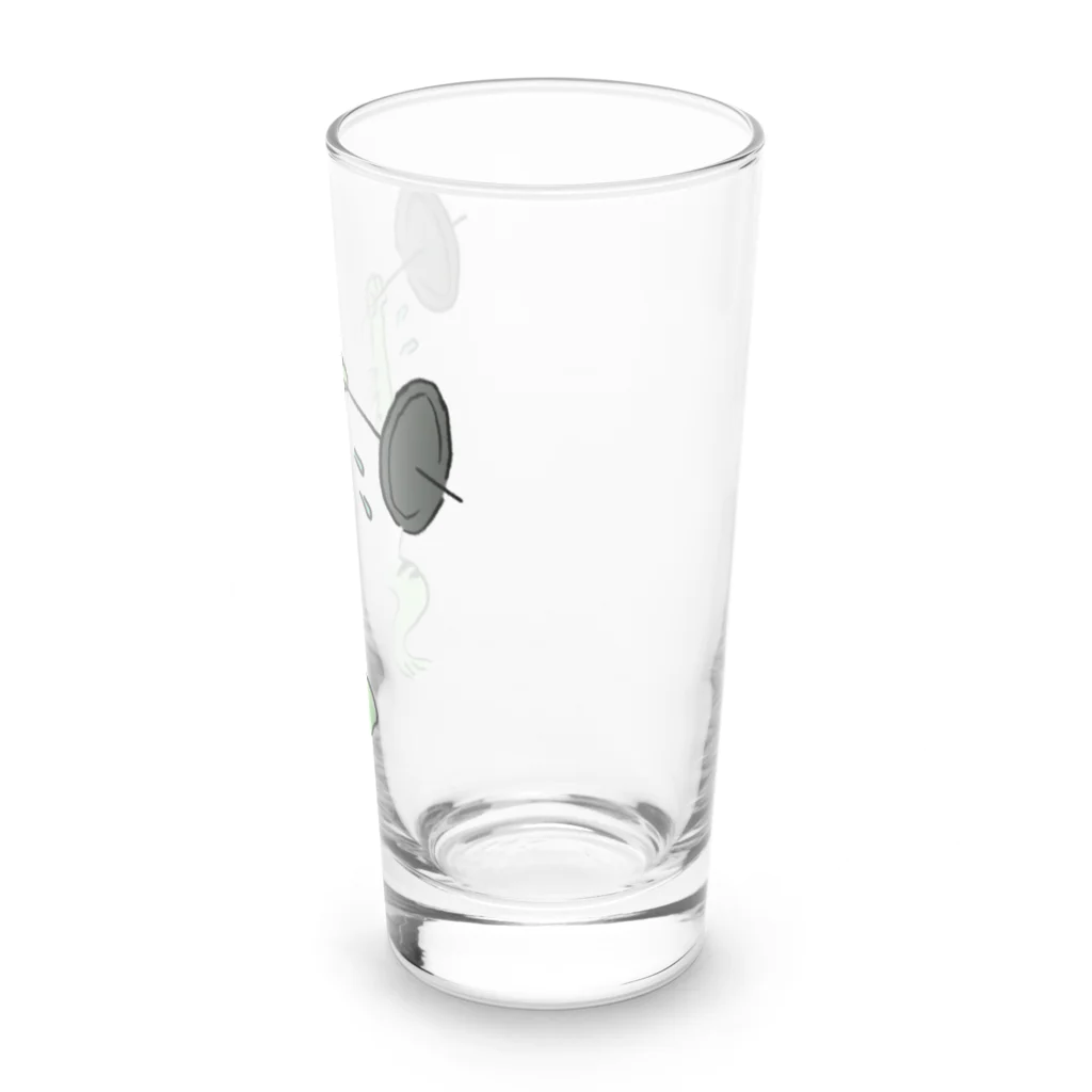 めぇめぇ羊のバーベル上げ。蛙ver. Long Sized Water Glass :right