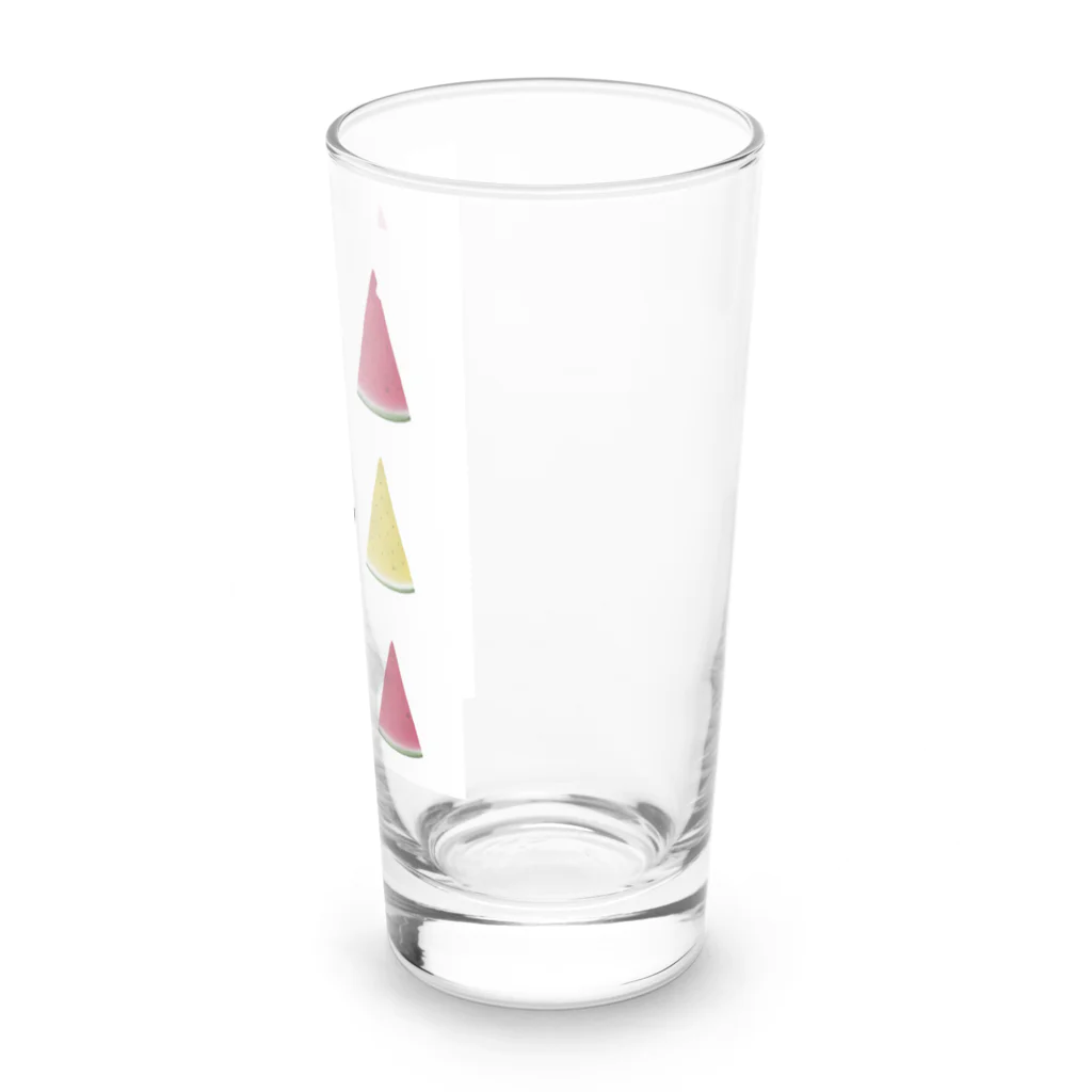 アスパラガスの缶詰めのスイカネコ Long Sized Water Glass :right