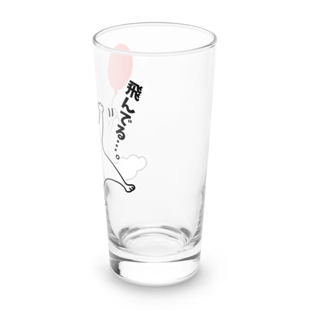 ハナのお店の風船で飛んじゃった猫 Long Sized Water Glass :right