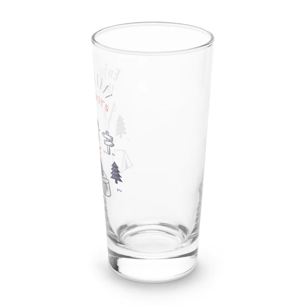 あずき缶のアウトドアベア Long Sized Water Glass :right