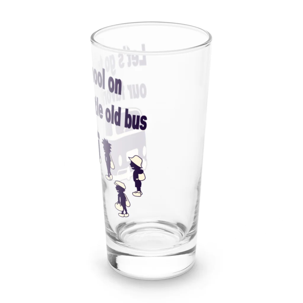 キッズモード某のスクールバスと少年たち Long Sized Water Glass :right