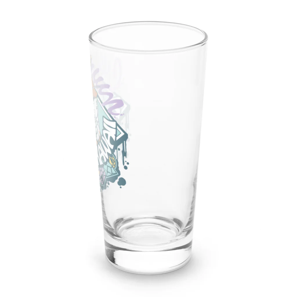 カワウソとフルーツの𝙎𝙩𝙧𝙚𝙚𝙩 𝙆𝙖𝙬𝙖𝙪𝙨𝙤（マイルドver） Long Sized Water Glass :right