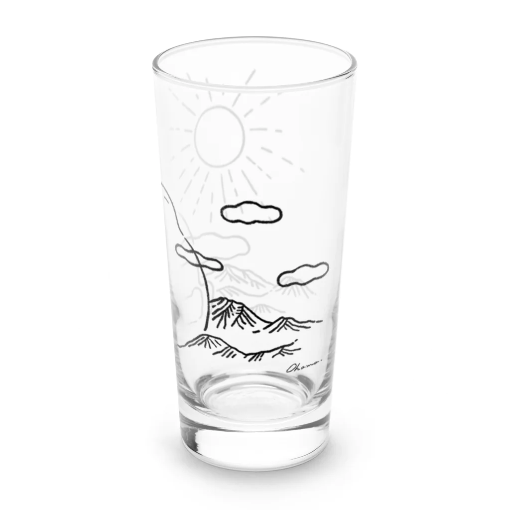大浜綾子のひなたぼっこ　だいだらぼっち Long Sized Water Glass :right