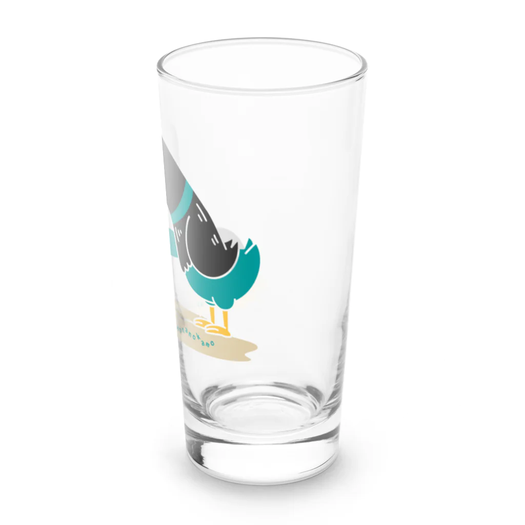 イラスト MONYAAT のねぎってる鴨カモ BM 白フチなし  Long Sized Water Glass :right