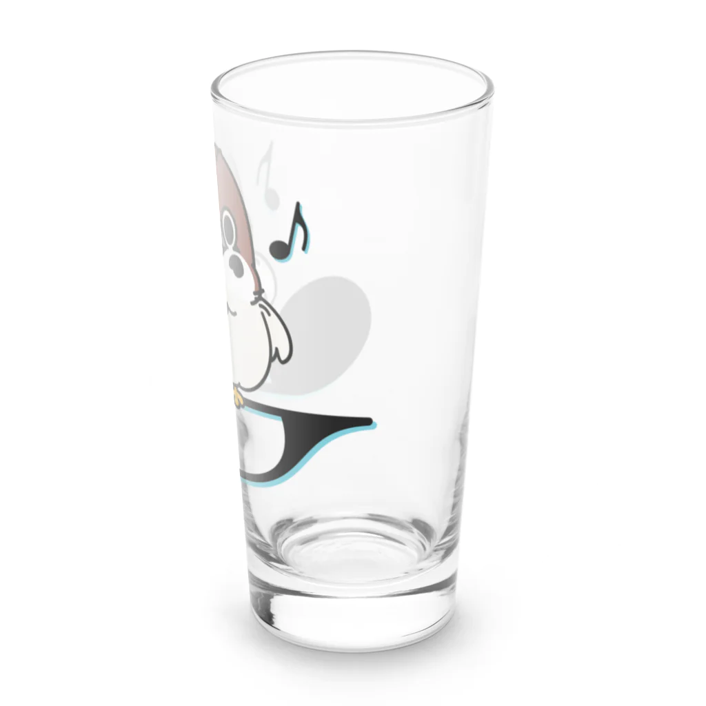 イラスト MONYAAT のスズメがちゅん A-L Long Sized Water Glass :right