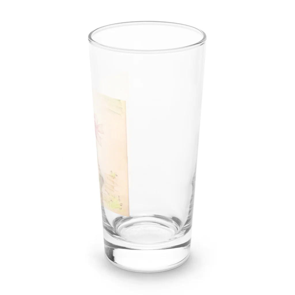 ホワイトチョコのレディモモ Long Sized Water Glass :right