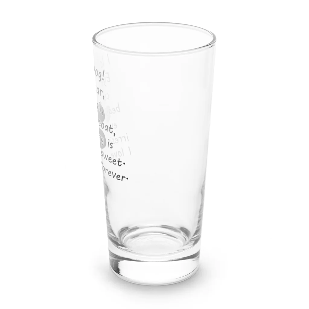 onehappinessのI LOVE DOG 肉球 Long Sized Water Glass :right