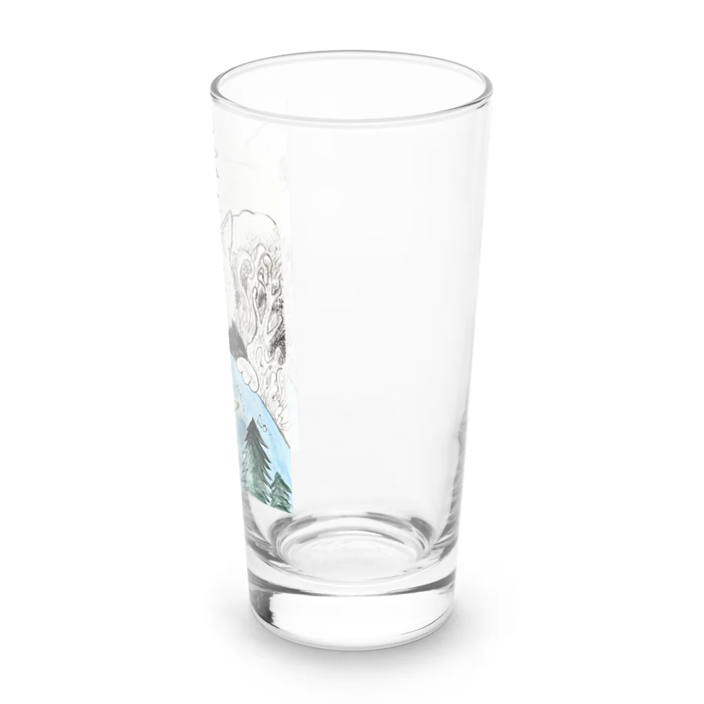 あおニャーマンの猫の世界で Long Sized Water Glass :right