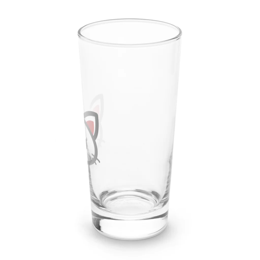 ヨープキャンが気になったの尻猫　かわいい Long Sized Water Glass :right