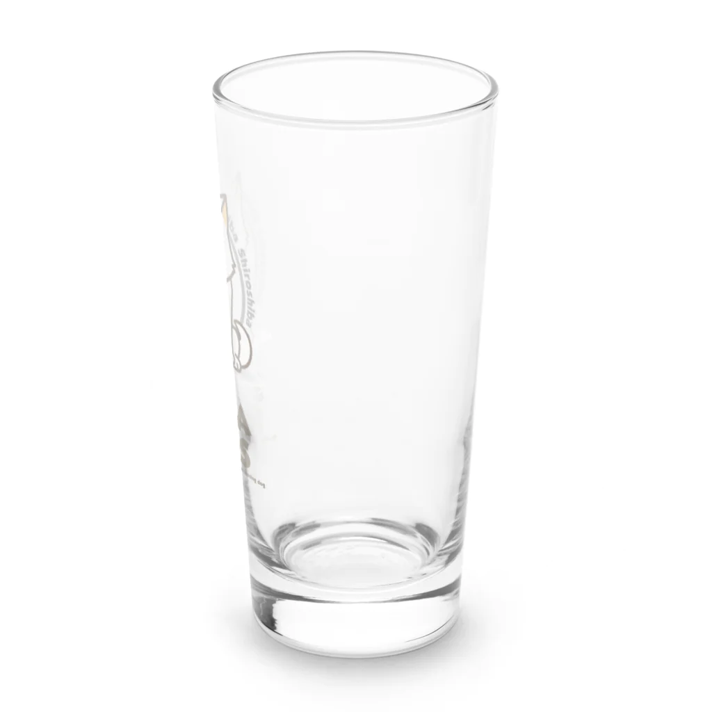 neguse511のSHIBA DOG　白 Long Sized Water Glass :right