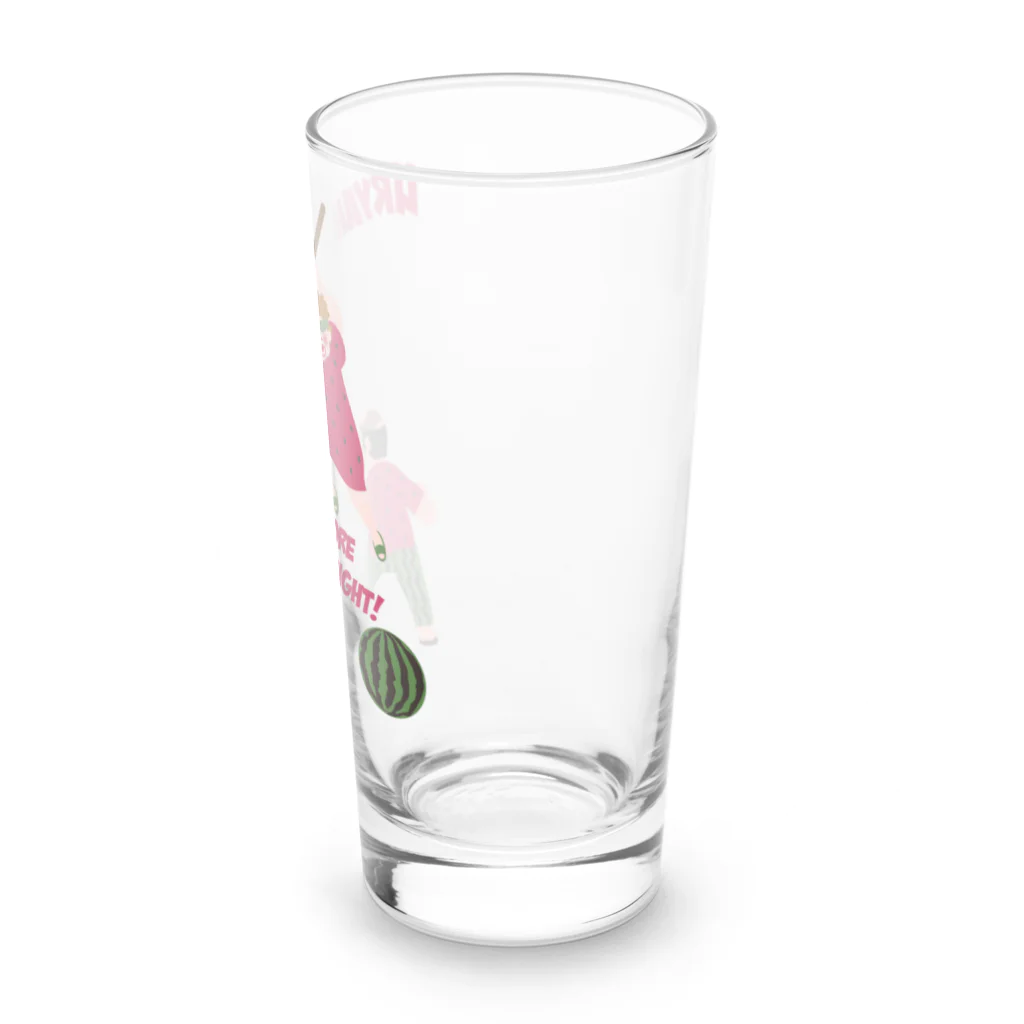 キッズモード某のおとんVSおかんスイカ割りVr Long Sized Water Glass :right