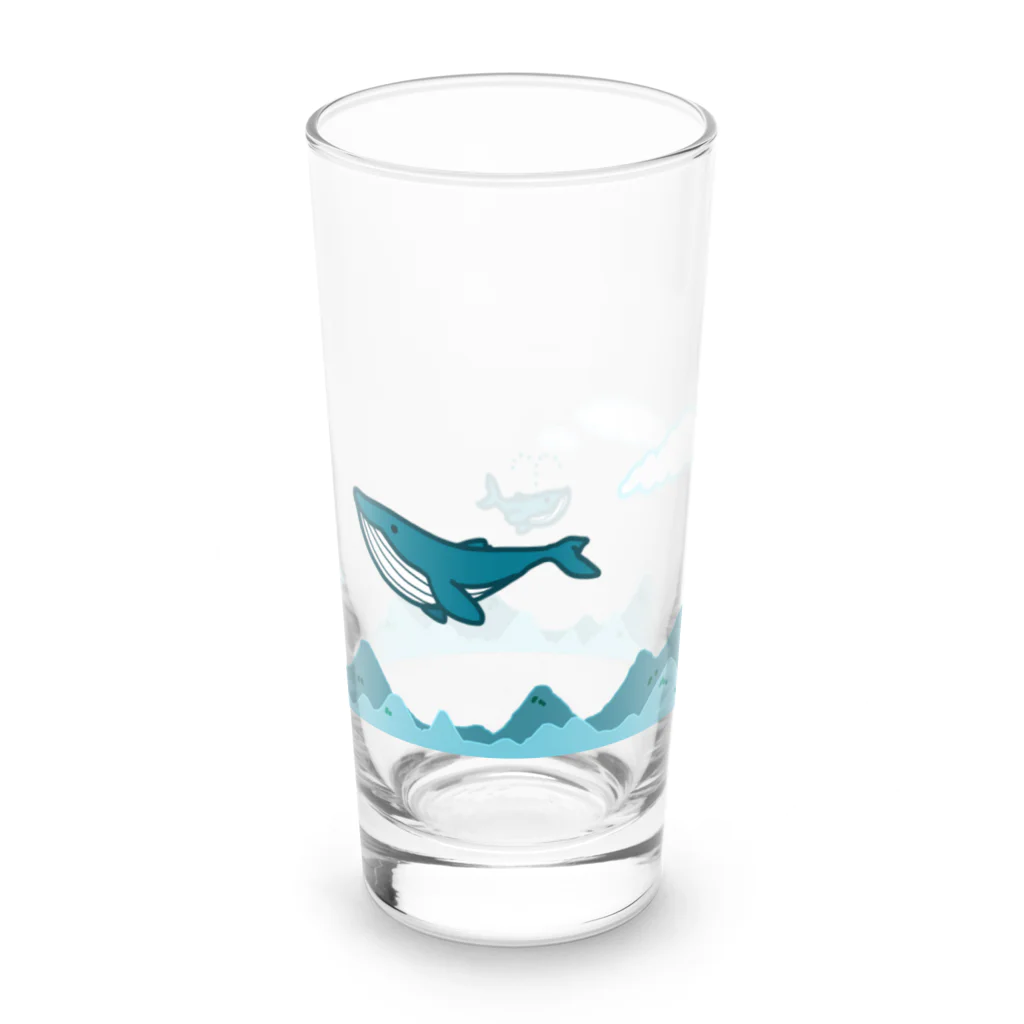 そのへんの黒猫の山の鯨 Long Sized Water Glass :right