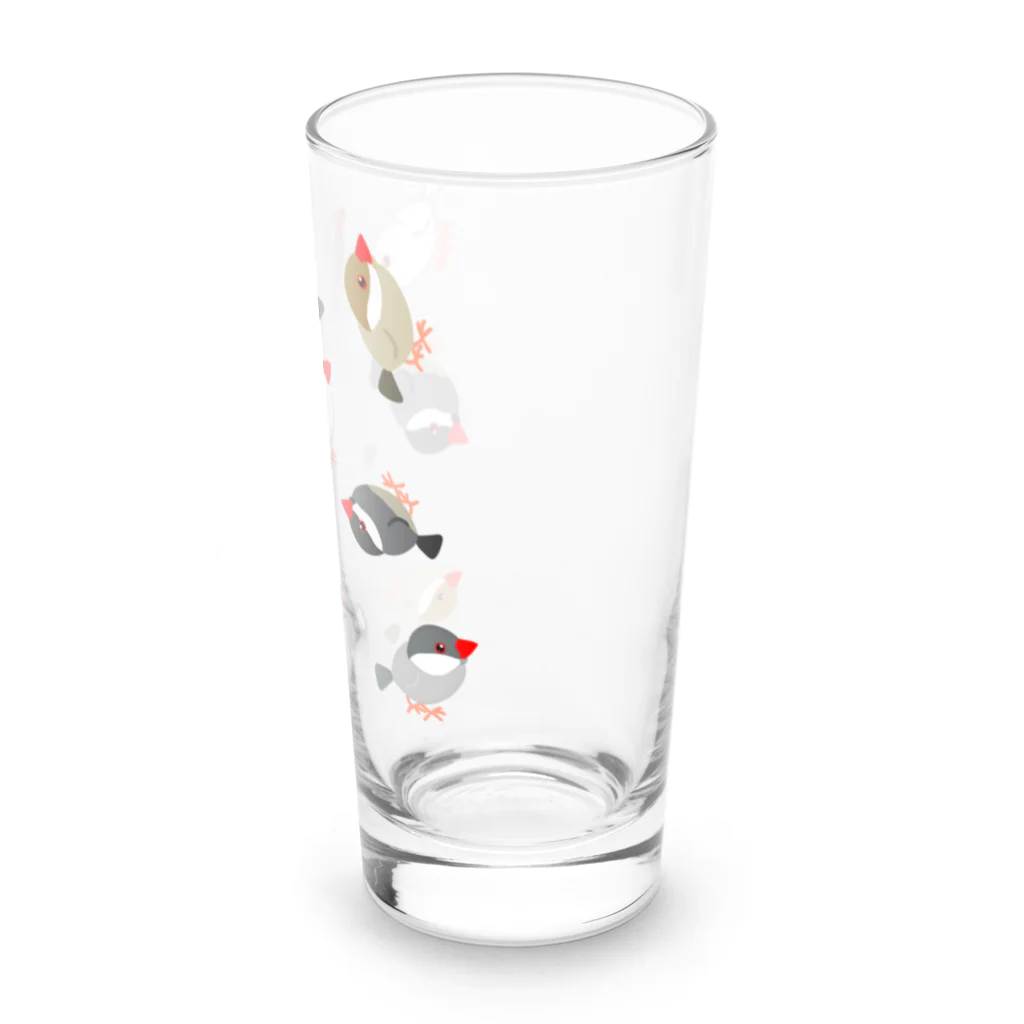 Lily bird（リリーバード）の可愛い文鳥わらわら Long Sized Water Glass :right