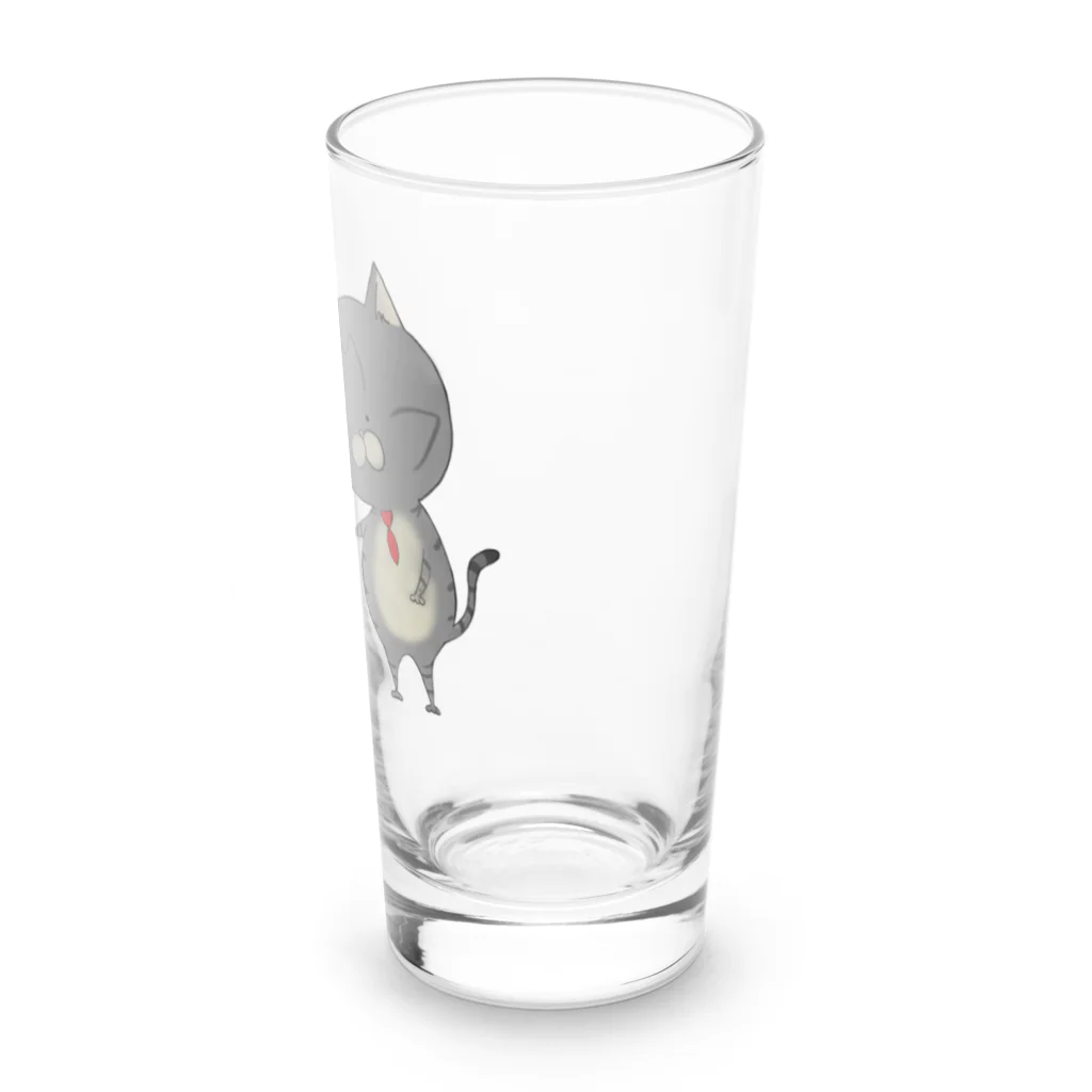 おもちとおこげの隠れ家の手繋ぎもちこげ Long Sized Water Glass :right