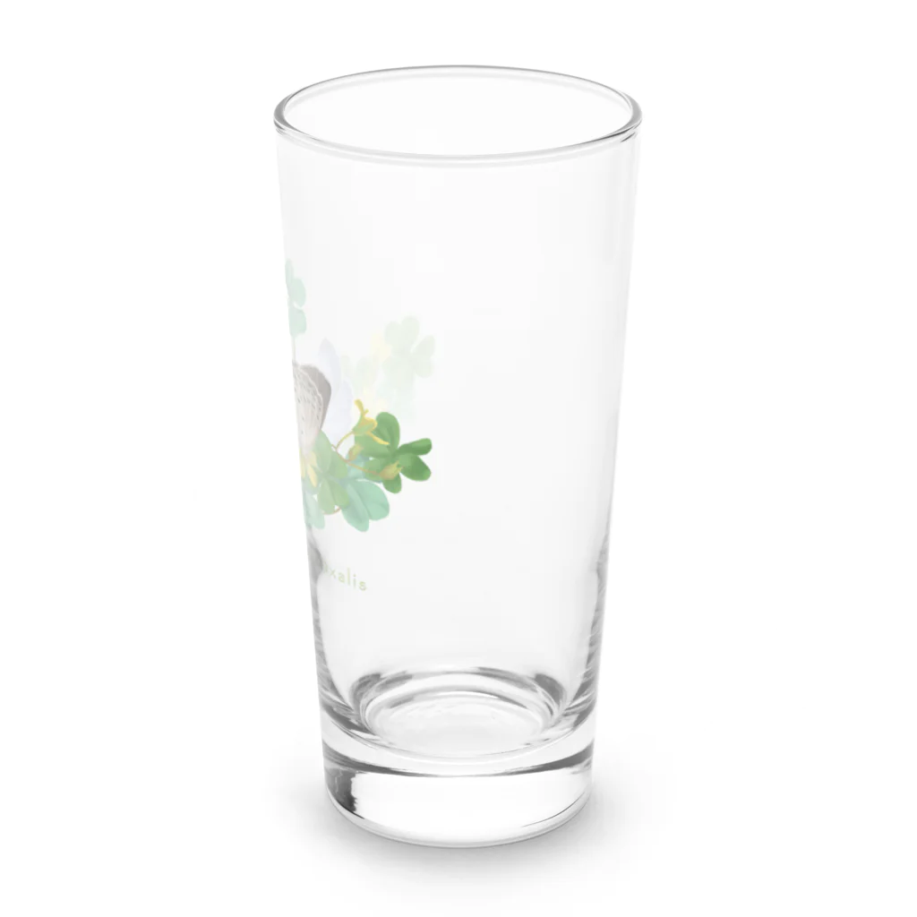 kitaooji shop SUZURI店のヤマトシジミとカタバミ Long Sized Water Glass :right