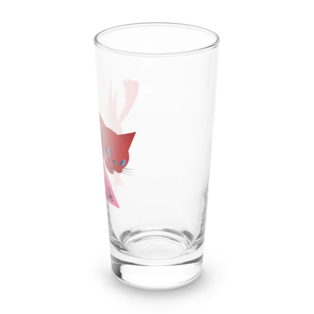 LONESOME TYPE ススの威嚇ネコ Long Sized Water Glass :right