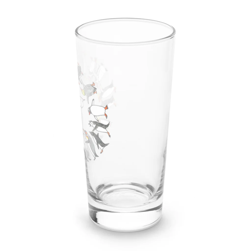 雑貨屋ペパロニのペンギン　全員集合　ペパロニオリジナル Long Sized Water Glass :right