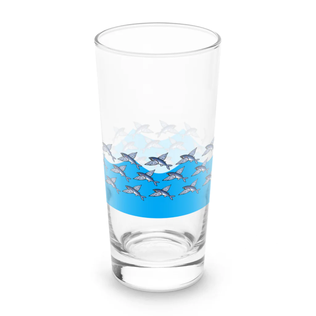 魚長～UoChou～のトビウオウェーブ Long Sized Water Glass :right