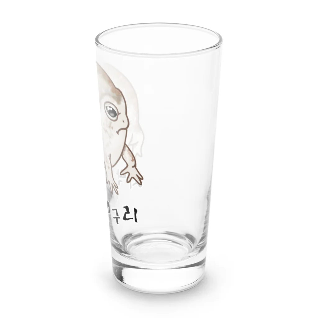 LalaHangeulの사막 비 개구리(ナマカフクラガエル)　ハングルバージョン Long Sized Water Glass :right