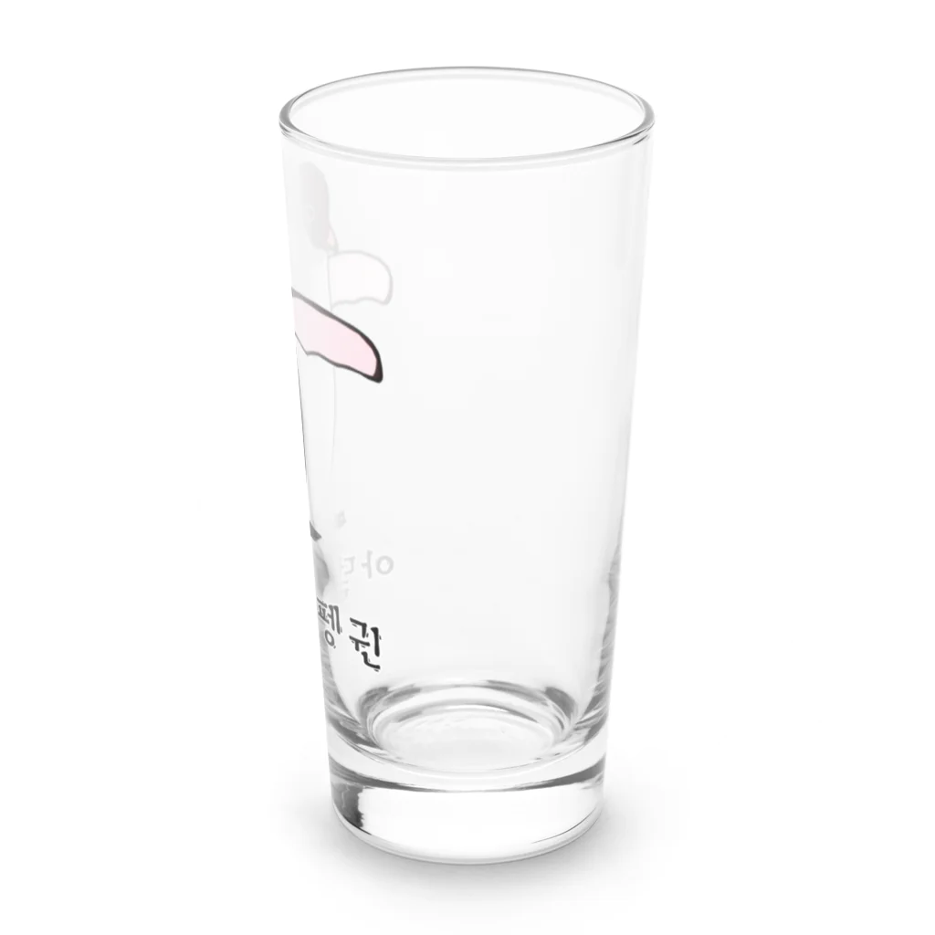 LalaHangeulのアデリーペンギン3号　ハングル Long Sized Water Glass :right