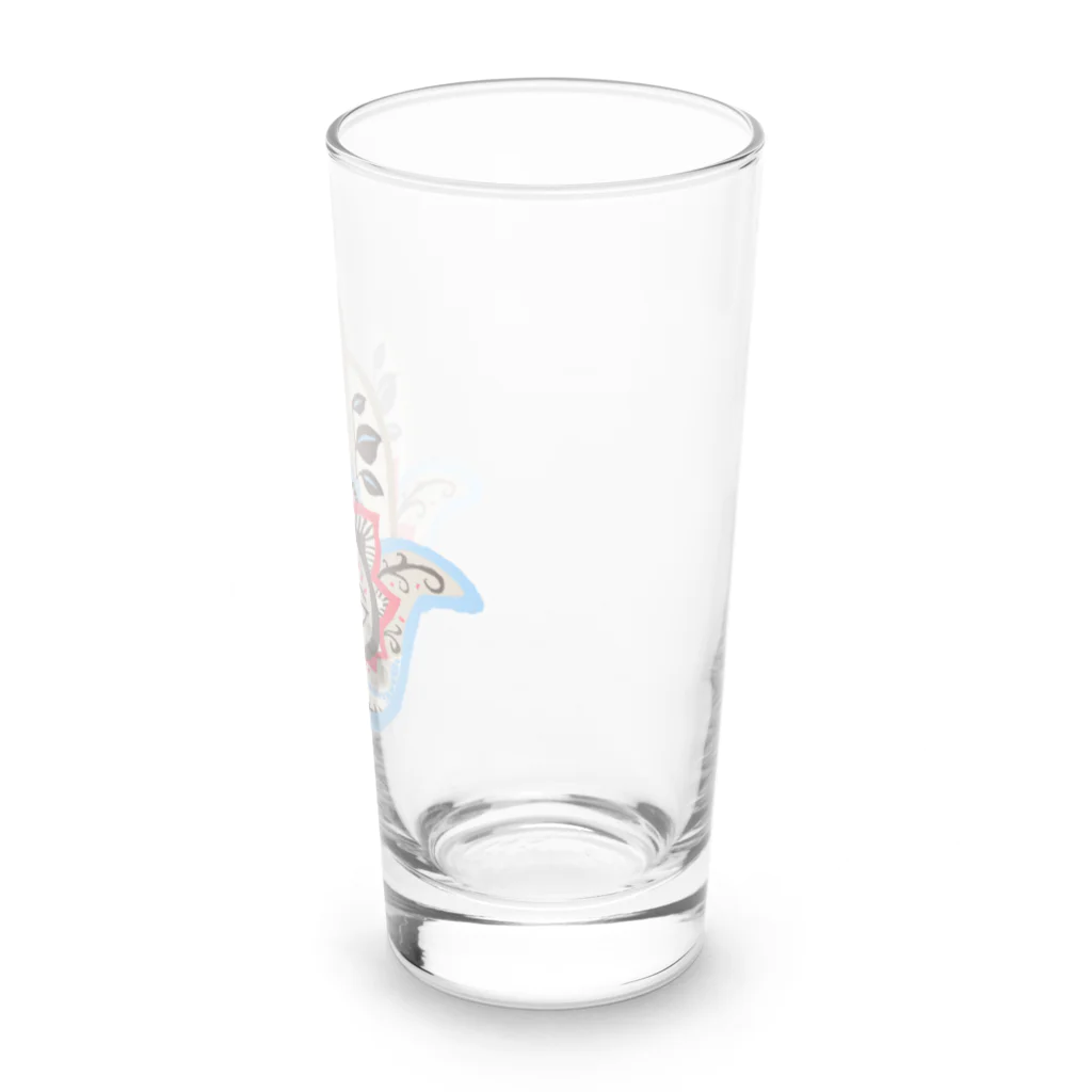 IZANAMI by Akane Yabushitaの誕生石色✋ハムサの手（4月・ダイヤモンド） Long Sized Water Glass :right