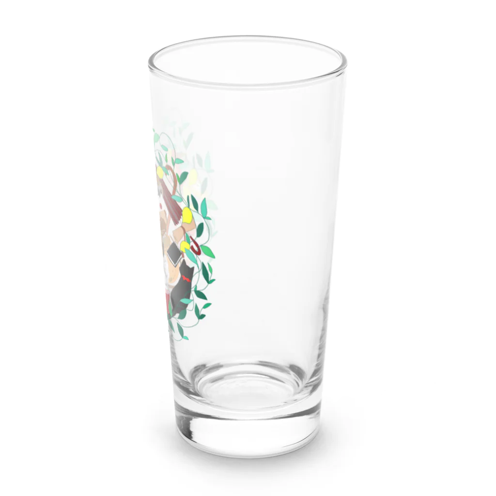 翠色の眼鏡のブリティッシュボーイ Long Sized Water Glass :right