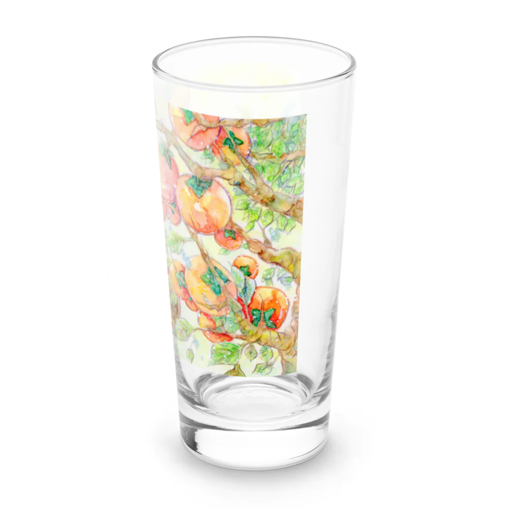 Akariya Manamiのうさぎと柿など実りの秋 Long Sized Water Glass :right