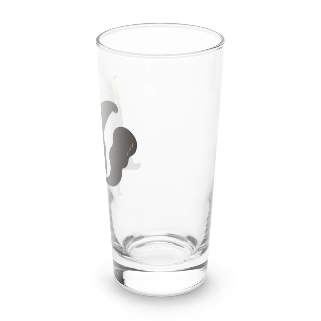 かわむショップ　suzuri支店の2022ずんちゃ虎（黒） Long Sized Water Glass :right