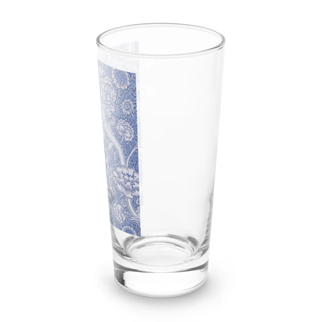 花名画アートグッズのウィリアム・モリス《ワンドル》ブルー Long Sized Water Glass :right