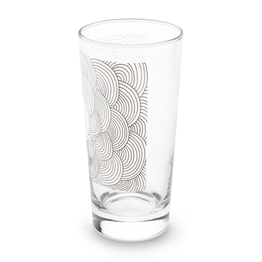 くらげちゃんのおへやのレオパ、シルエット、 Long Sized Water Glass :right