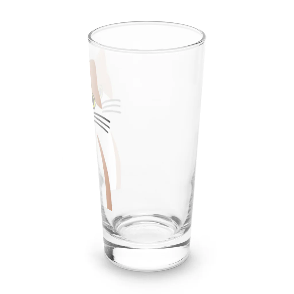aiueoneko358の茶ハチワレちゃん Long Sized Water Glass :right