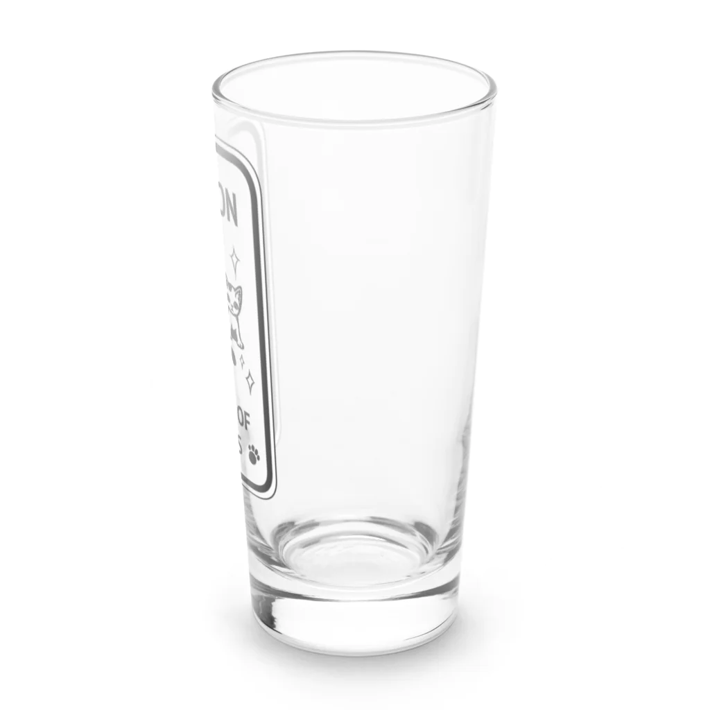 nya-mew（ニャーミュー）のこねこ出没注意！ Long Sized Water Glass :right