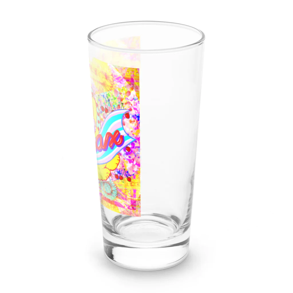 ✨🌈✨ユラクラカン🇯🇵 ✨🌈✨の🍒リラックスお昼寝ベアー🍒 Long Sized Water Glass :right