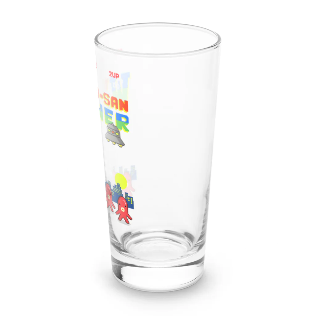 Siderunの館 B2のレトロゲーム風なタコさんウインナー Long Sized Water Glass :right