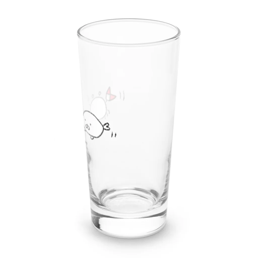 あなほり北狼屋のスベスベマンジュウガニとスベモチアザラシ Long Sized Water Glass :right