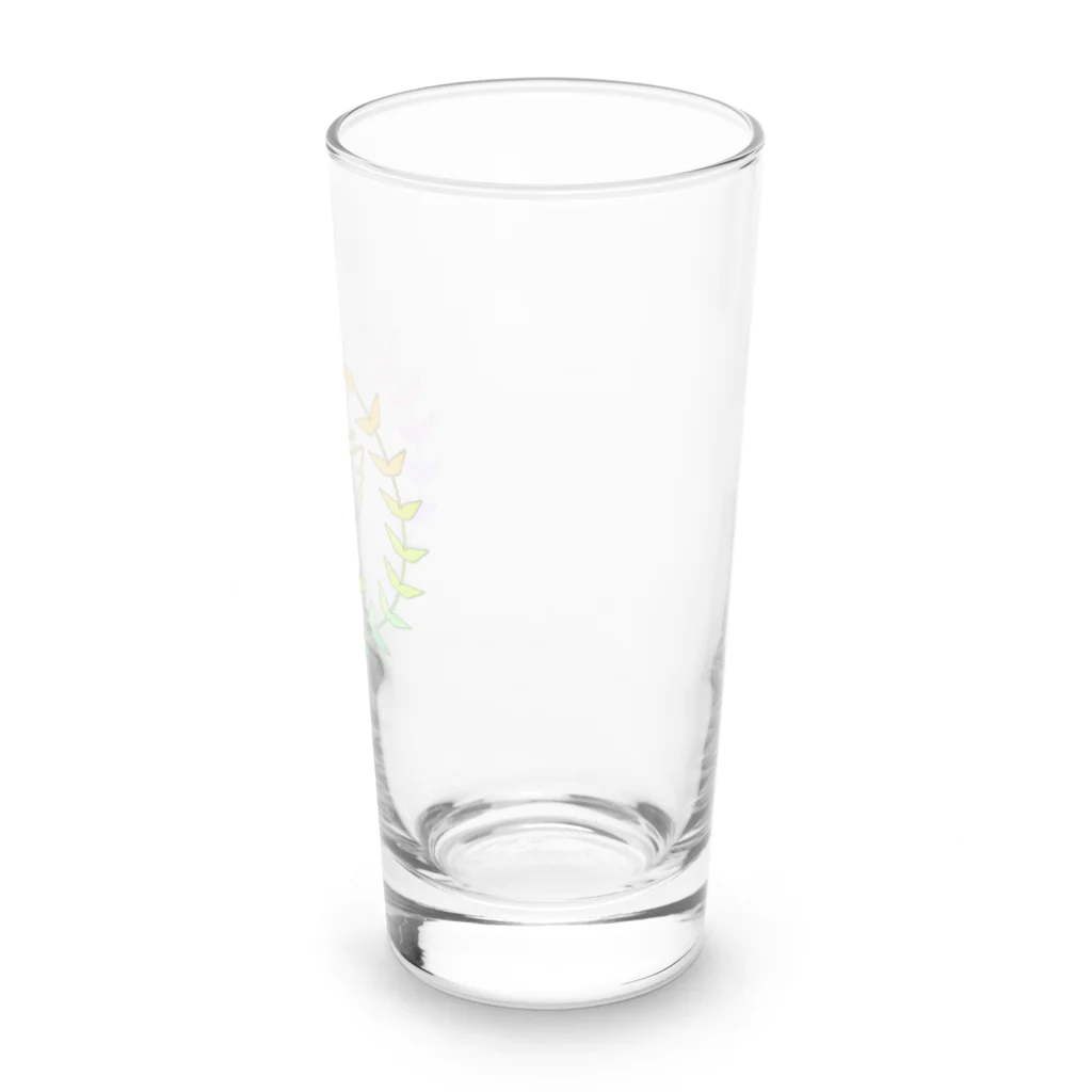 いろはにゃんこ堂の羽ねこさん(虹1) Long Sized Water Glass :right